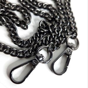 42" BAG CHAIN IN GUNMETAL, Unbranded, lightweight and skinny, replacemen…